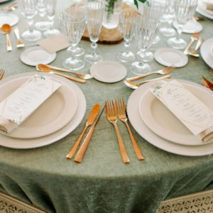 Cubertería Gold Rose