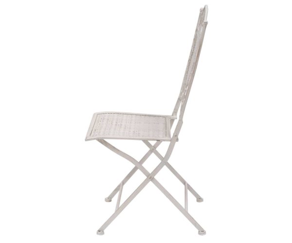 Silla de forja blanca - Imagen 3