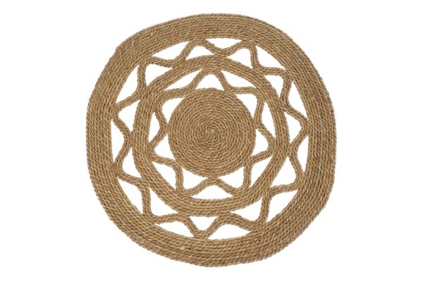 Alfombra redonda yute estilo boho