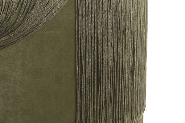 Taburetes verde selva de flecos - Imagen 2