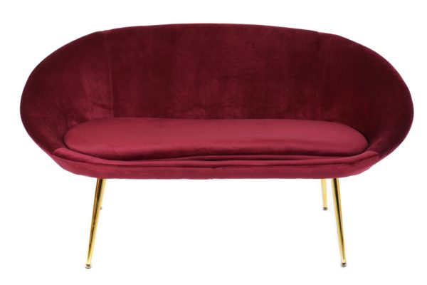 Sillón terciopelo granate - Imagen 5