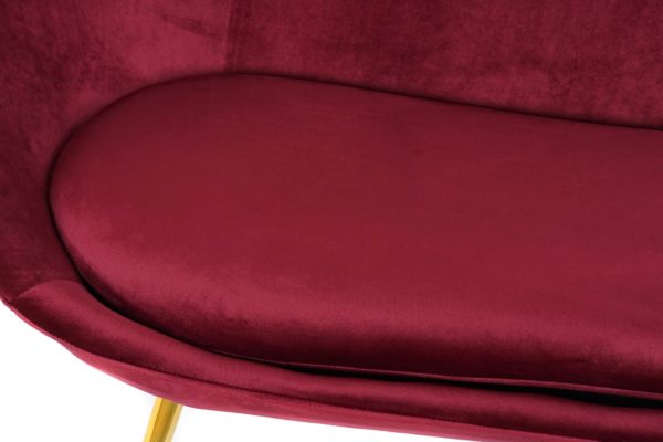 Sillón terciopelo granate - Imagen 4