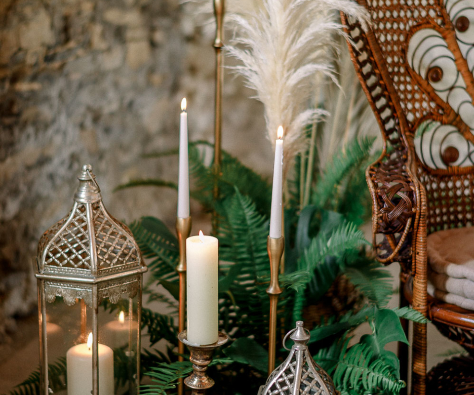 decoración ceremonia - candelabros