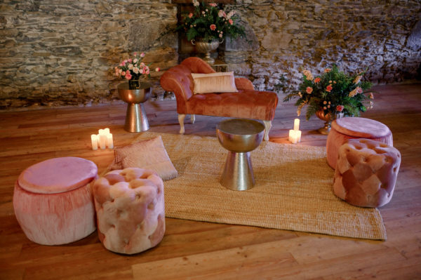 Chaise longue rosa capitone - Imagen 2
