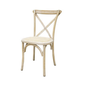 Silla crossback blanco roto
