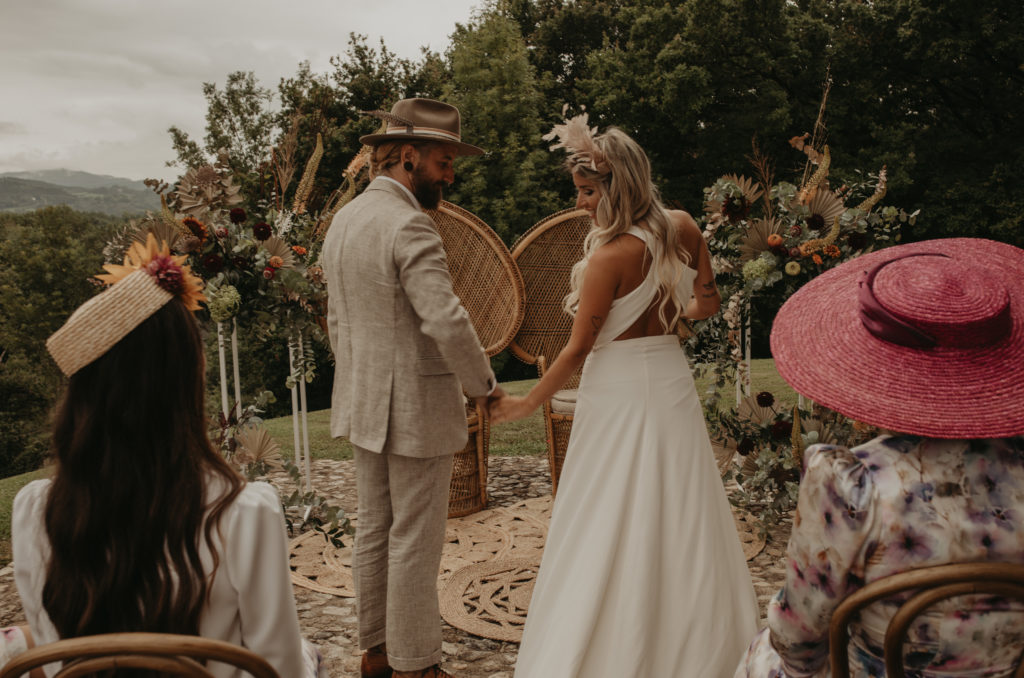 Llegada de los novios al altar