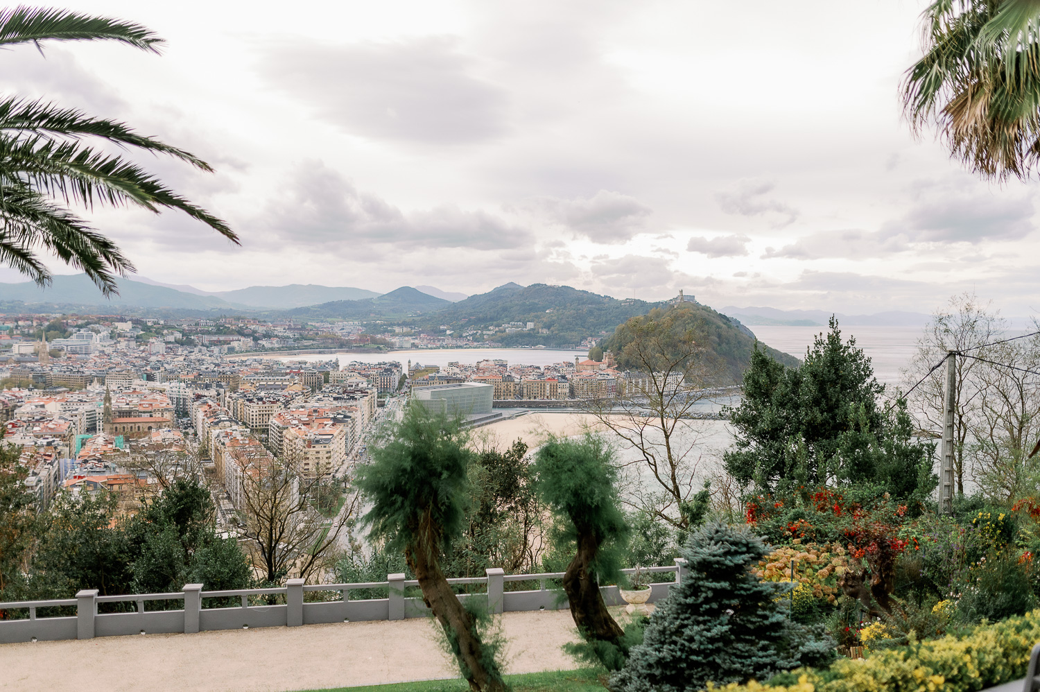 Vistas del Mirador de Ulia a Donostia