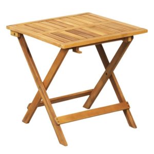 Mesa plegable de madera