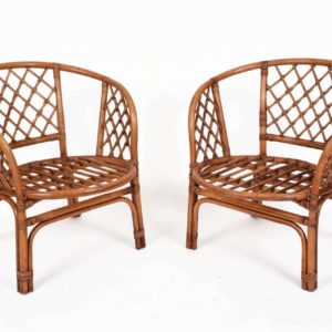 Sillón de fibra trenzada