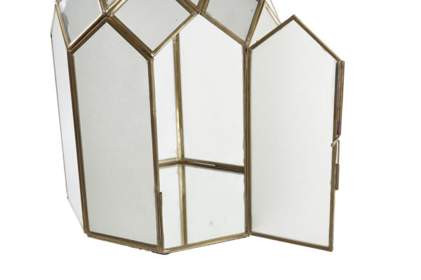 Farolillo de cristal y latón dorado - Imagen 3