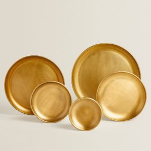 Bandejas dorado envejecido