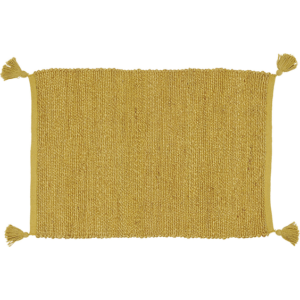 Alfombra rectangular mostaza