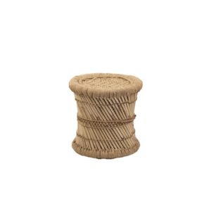 Taburete mini de ratán