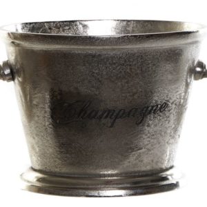 Champanera aluminio plateada