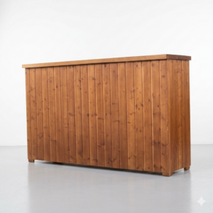 Barra de bar de madera