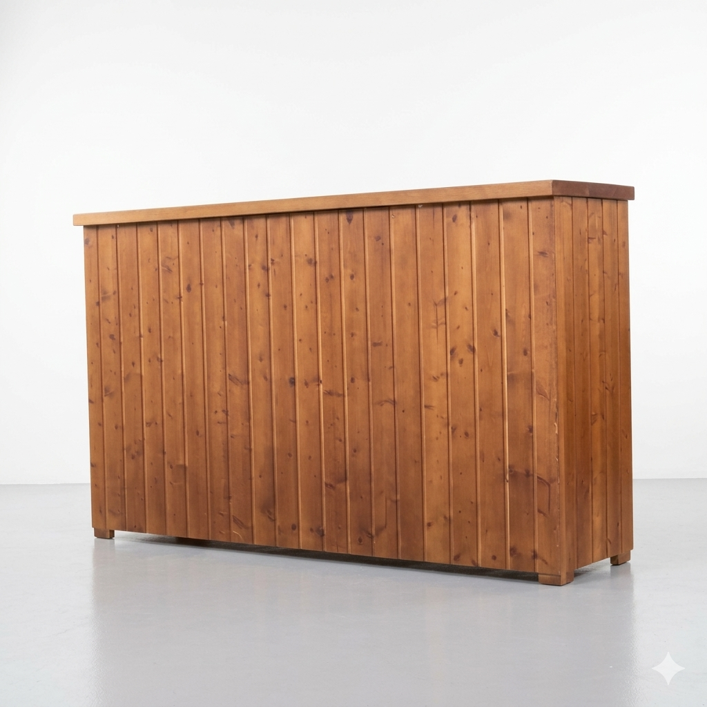 Barra de bar de madera