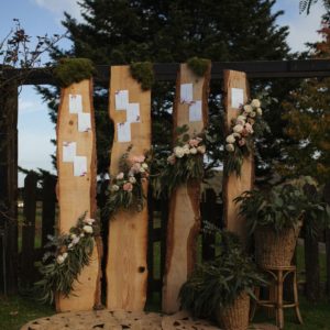 Seating plan tablas de madera natural