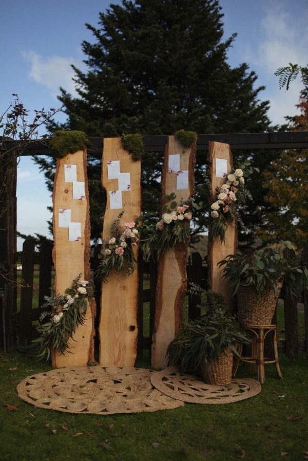 Seating plan tablas de madera natural