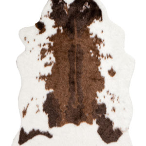 Alfombra de vaca de pelo sintético