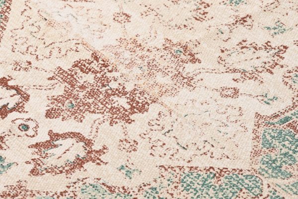 Alfombra estampada de flecos vintage - Imagen 3