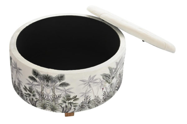 Set de taburetes tropical blanco - Imagen 2