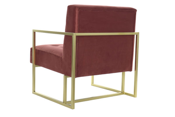 Sillón individual rosa capitone - Imagen 4