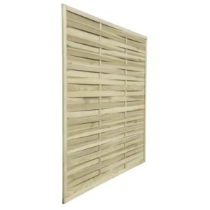 Biombo celosía de madera doble
