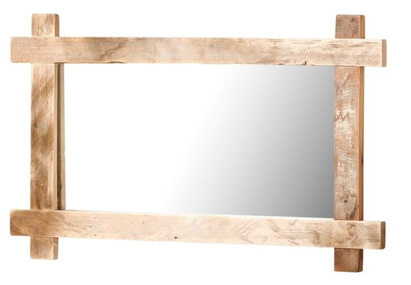 Espejo rectangular de madera