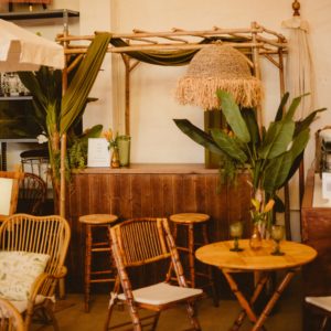 Barra de bar de madera