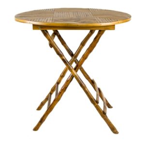 Conjunto mesa baja y sillas bambú de coctel