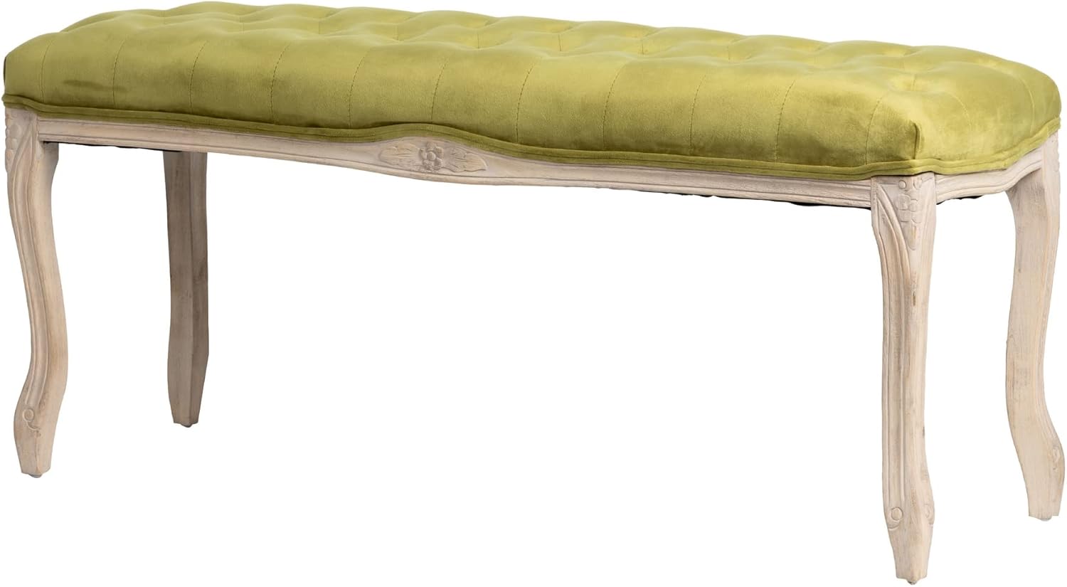 Banco doble verde terciopelo