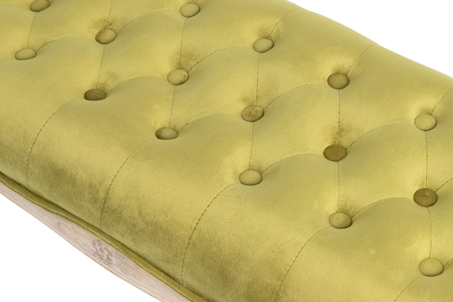 Banco doble verde terciopelo - Imagen 2