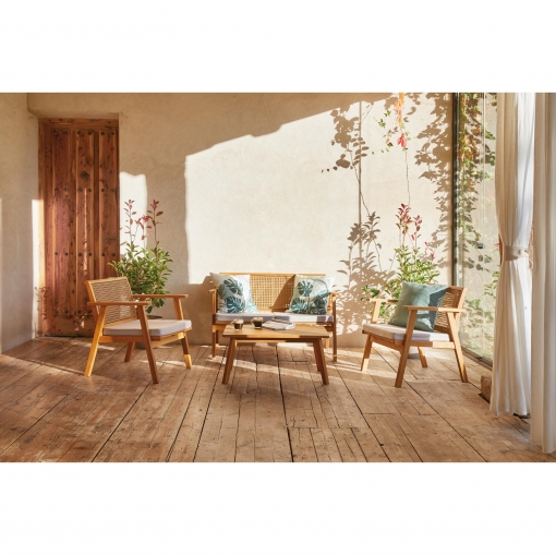 Mesa de chill out de madera rectangular - Imagen 2