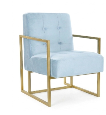 Sillón individual azul claro