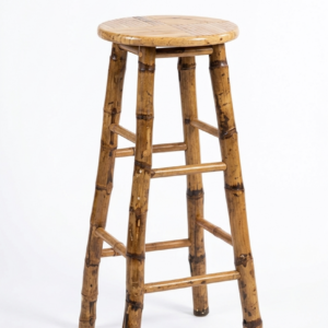 Taburete alto de bambú