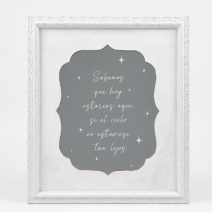 Espejo blanco rectangular