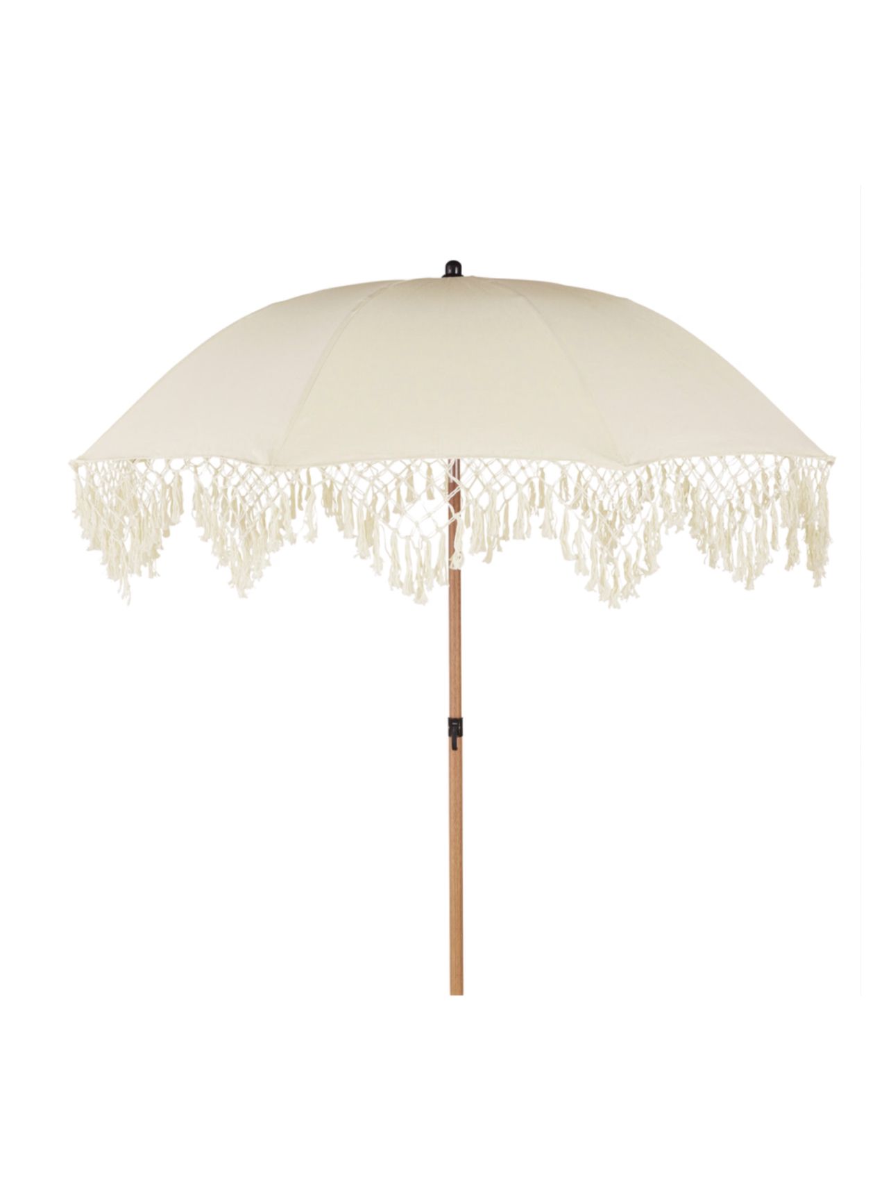 Sombrilla de flecos manila