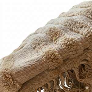 Alfombra blanca rectangular