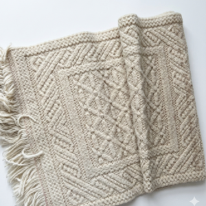 Alfombrita blanca rectangular