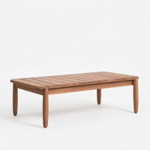 Mesa de chill out de madera rectangular